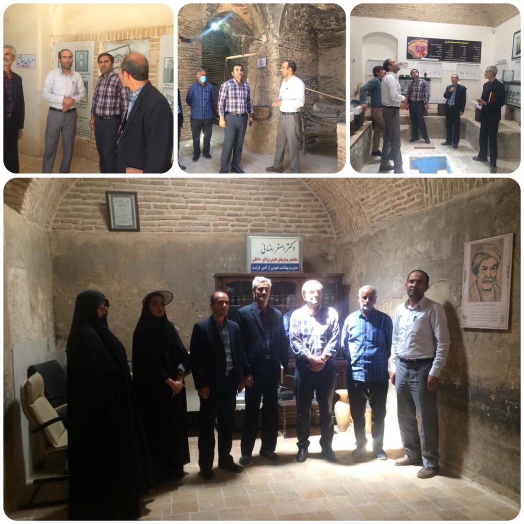 بازدید اعضای بنیاد حفظ آثار و نشر ارزش‌های دفاع مقدس شهرستان فردوس از شهر تاریخی تون